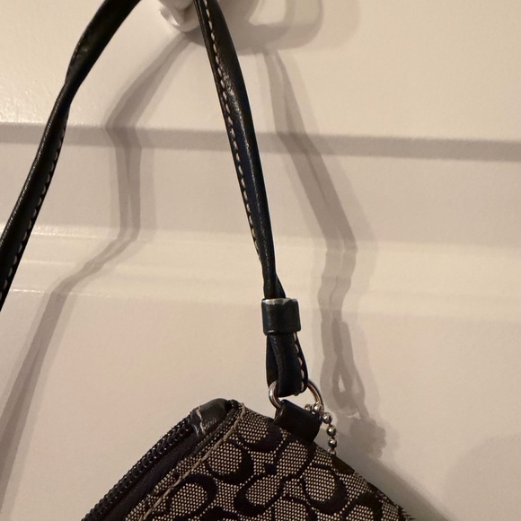 Coach Black and Gray Patterned Wristlet - Picture 3 of 3